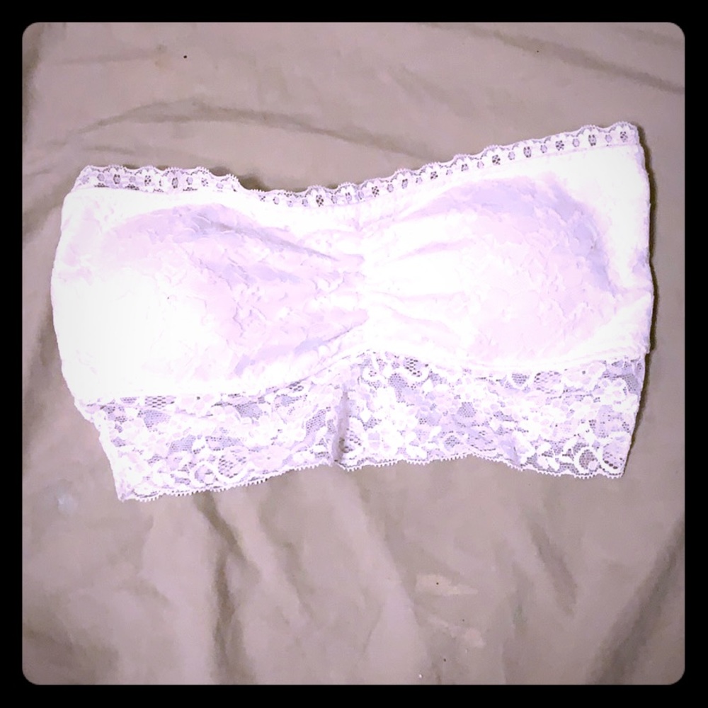 XS Material girl white bandeaus